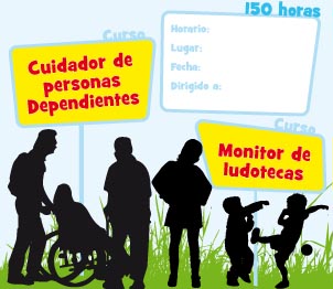 Cartel. Cursos gratuitos. Ayuntamiento de Santa Marta