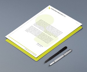 Hoja. Identidad corporativa. Consultoría y Formación Social