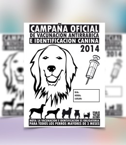 Cartel. Campaña antirrábica 2014