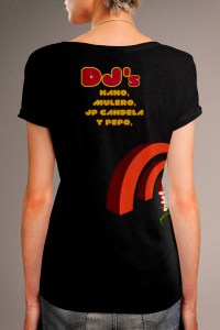 Camiseta de chica. Trasera