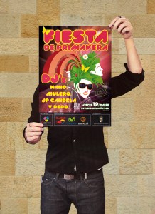 Cartel. Fiesta de Primavera DJs